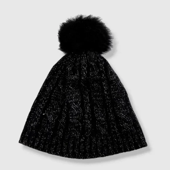 Sofia Cashmere | Accessories | Sofiacashmere Black Silver  display picture 3